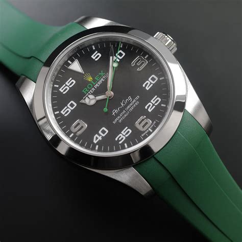 rolex with green strap|genuine rolex watch straps uk.